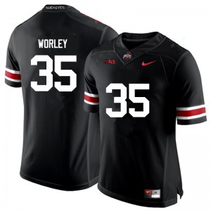 #35 Chris Worley Ohio State Men Alumni Jersey Black