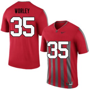 #35 Chris Worley OSU Buckeyes Men High School Jersey Throwback