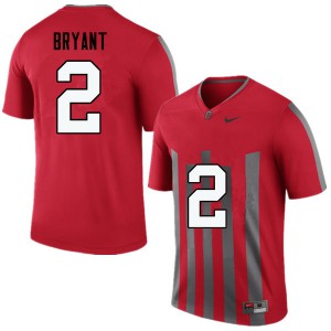 #2 Christian Bryant Ohio State Buckeyes Men Stitched Jersey Throwback