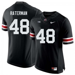 #48 Clay Raterman Ohio State Men Stitch Jersey Black