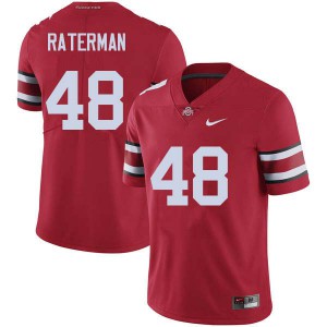 #48 Clay Raterman Ohio State Buckeyes Men Player Jerseys Red
