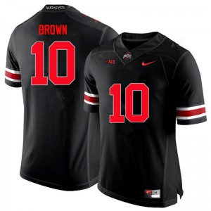 #10 Corey Brown Ohio State Men Embroidery Jersey Black