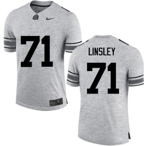 #71 Corey Linsley OSU Buckeyes Men Official Jerseys Gray