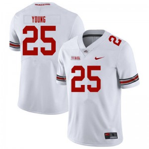 #25 Craig Young OSU Buckeyes Men Official Jerseys White