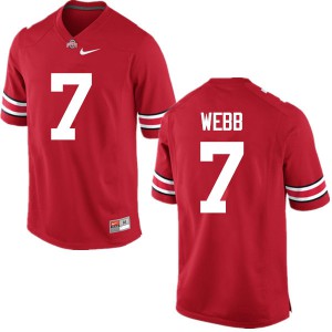 #7 Damon Webb Ohio State Men Stitched Jerseys Red