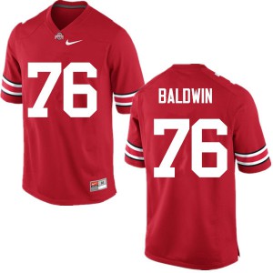 #76 Darryl Baldwin OSU Buckeyes Men Stitched Jersey Red