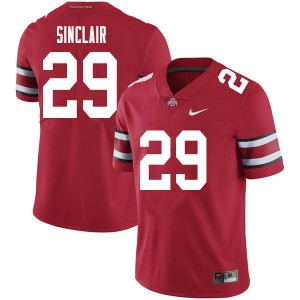 #29 Darryl Sinclair Ohio State Men Embroidery Jersey Red