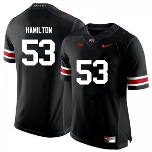 #53 Davon Hamilton Ohio State Buckeyes Men Football Jerseys Black