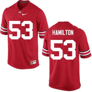 #53 Davon Hamilton Ohio State Buckeyes Men Football Jersey Red