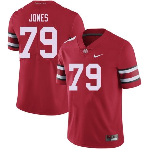 #79 Dawand Jones Ohio State Buckeyes Men Stitch Jersey Red