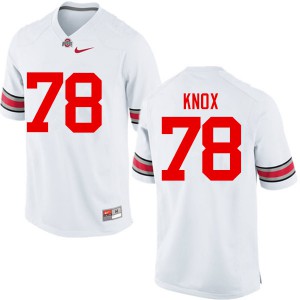 #78 Demetrius Knox OSU Buckeyes Men Embroidery Jerseys White