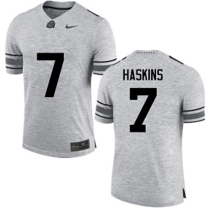 #7 Dwayne Haskins Ohio State Men University Jersey Gray
