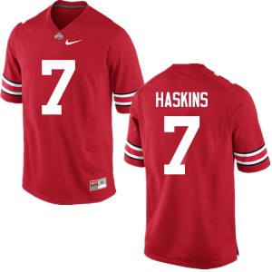 #7 Dwayne Haskins Ohio State Buckeyes Men Embroidery Jersey Red