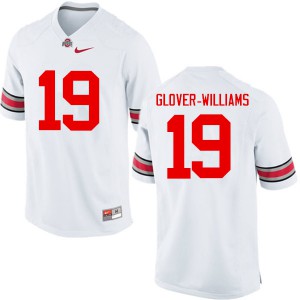 #19 Eric Glover-Williams Ohio State Men College Jerseys White