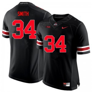 #34 Erick Smith Ohio State Men Football Jerseys Black