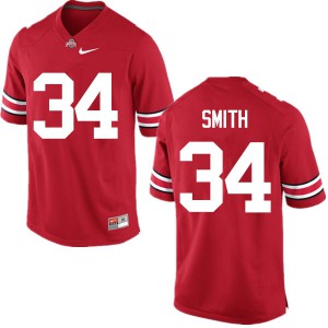 #34 Erick Smith Ohio State Men Official Jersey Red