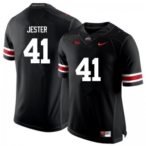 #41 Hayden Jester OSU Buckeyes Men NCAA Jersey Black