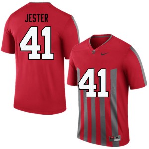 #41 Hayden Jester Ohio State Men Embroidery Jersey Throwback