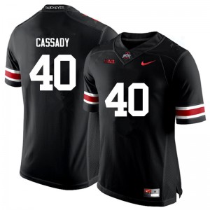 #40 Howard Cassady OSU Buckeyes Men Stitched Jersey Black