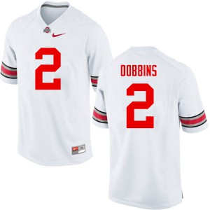 #2 J.K. Dobbins Ohio State Buckeyes Men Embroidery Jerseys White