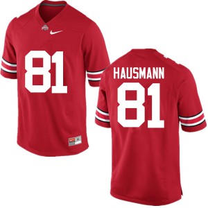 #81 Jake Hausmann OSU Buckeyes Men Player Jerseys Red