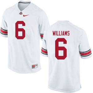 #6 Jameson Williams Ohio State Buckeyes Men University Jerseys White