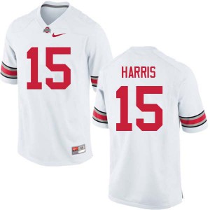 #15 Jaylen Harris Ohio State Men Stitch Jerseys White
