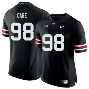 #98 Jerron Cage Ohio State Men College Jerseys Black
