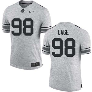 #98 Jerron Cage OSU Buckeyes Men Stitched Jerseys Gray
