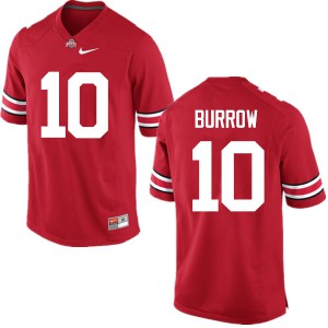 #10 Joe Burrow Ohio State Men NCAA Jersey Red