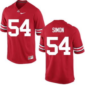 #54 John Simon Ohio State Men University Jerseys Red