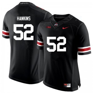 #52 Johnathan Hankins Ohio State Men Embroidery Jersey Black