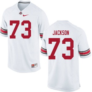 #73 Jonah Jackson Ohio State Men College Jerseys White