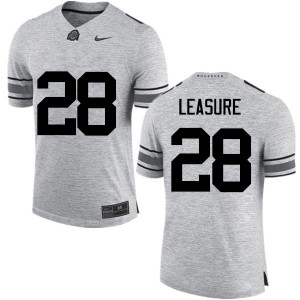 #28 Jordan Leasure OSU Men Embroidery Jerseys Gray