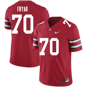 #70 Josh Fryar Ohio State Men Stitched Jersey Red