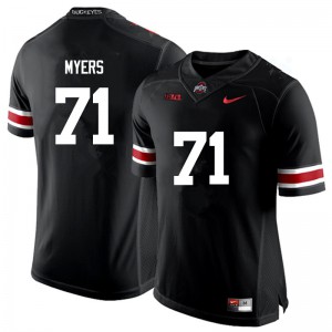 #71 Josh Myers OSU Buckeyes Men Football Jersey Black