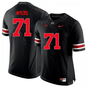 #71 Josh Myers OSU Buckeyes Men Stitch Jerseys Black