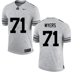 #71 Josh Myers OSU Buckeyes Men Football Jerseys Gray