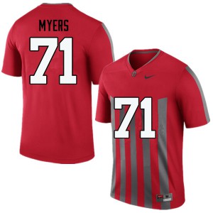 #71 Josh Myers Ohio State Buckeyes Men Stitched Jerseys Throwback