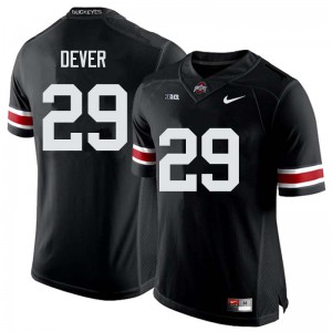 #29 Kevin Dever Ohio State Buckeyes Men Football Jerseys Black