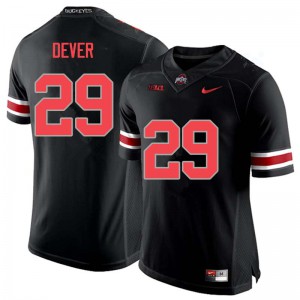 #29 Kevin Dever Ohio State Men Official Jersey Blackout