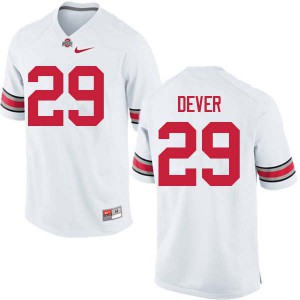 #29 Kevin Dever Ohio State Buckeyes Men NCAA Jerseys White