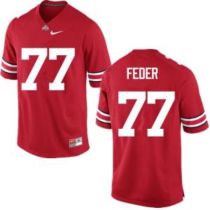 #77 Kevin Feder Ohio State Men Football Jersey Red
