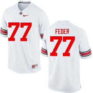 #77 Kevin Feder OSU Men Football Jerseys White