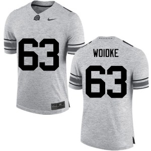 #63 Kevin Woidke Ohio State Men University Jerseys Gray