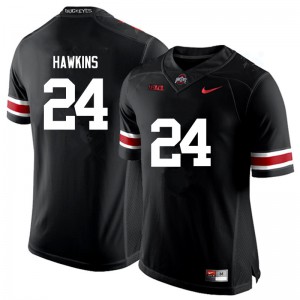 #24 Kierre Hawkins Ohio State Buckeyes Men Embroidery Jerseys Black