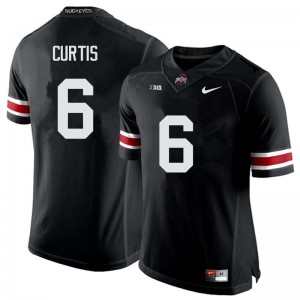 #6 Kory Curtis Ohio State Men Stitched Jerseys Black