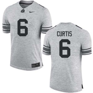 #6 Kory Curtis OSU Buckeyes Men College Jerseys Gray