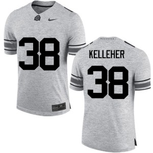 #38 Logan Kelleher Ohio State Men Football Jersey Gray