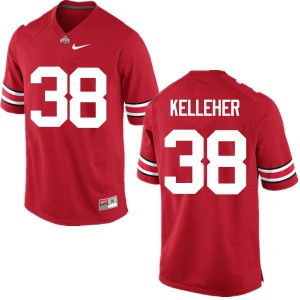 #38 Logan Kelleher Ohio State Men Stitch Jersey Red